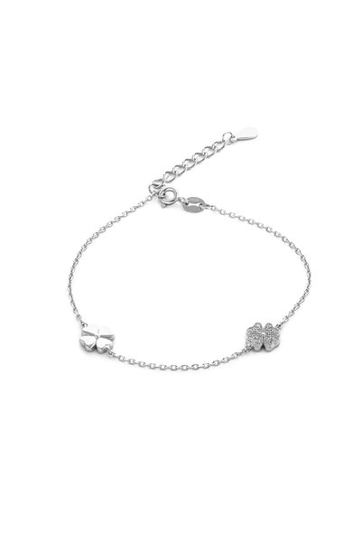 Sonis Silver Brățară din argint 925 rodiat cu cubic zirconia, transparentă