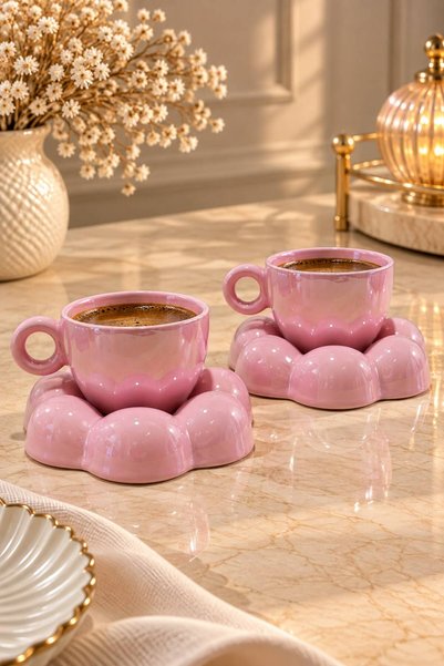 Karat Home 2’li Papatya Kahve Fincan Takımı
