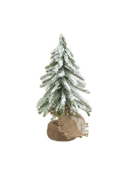 SHOPIENS Brad Craciun Decorativ Nins 28cm Baza Iuta Bradut Masa Zapada Artifi...