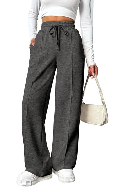 GENERAL PINSPARK Wide Leg Sweatpants Women Fall High Waisted Baggy Sweat Pant