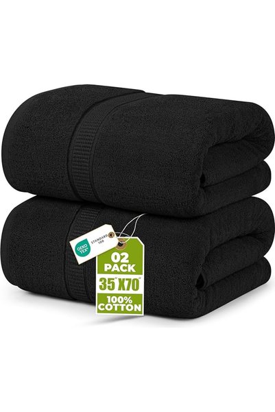 Utopia Towels قطعتان من مناشف الحمام الفاخرة الكبيرة 600 جرام/متر مربع، 100% ...