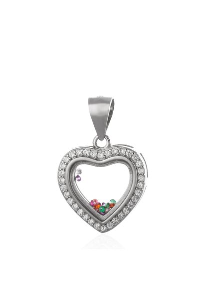 Sonis Silver Pandantiv din argint 925 rodiat cu cubic zirconia, multicolor
