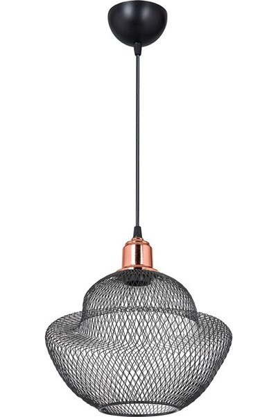 GloboStar® GloboStar Σύρματινο Μοντέρνο Κρεμαστό Φωτιστικό Πλέγμα Μονόφωτο 1 ...