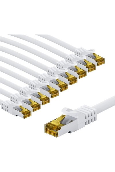 goobay Καλώδιο patch RJ45 CAT 6A S/FTP (PiMF), 500 MHz, με καλώδιο πρώτης κατ...
