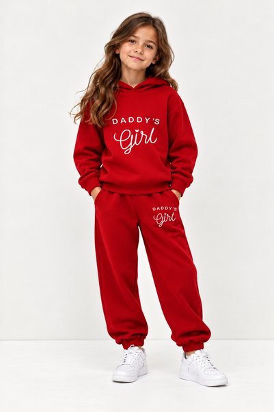 Let's Wear Daddy Girl Premium Sweatshirt & Sweatpants Set for Kids - 2 Piece ...