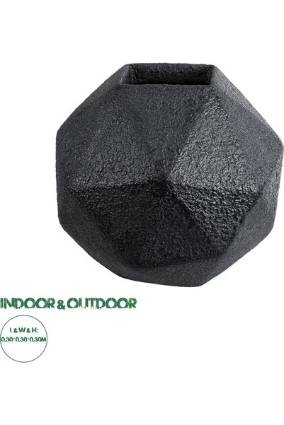 GloboStar® GloboStar Τεχνητή Γλάστρα Κάρναμπι Κήπου από Πολυεστέρα και Τσιμέν...