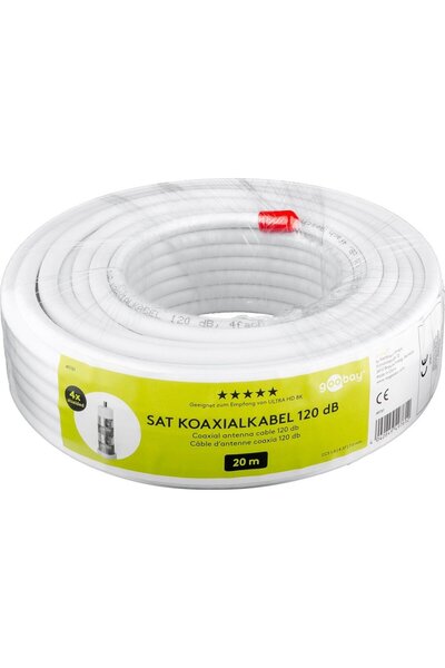 goobay 120 Db Sat Ομοαξονικό Καλώδιο, 4x Θωρακισμένο - (49761)