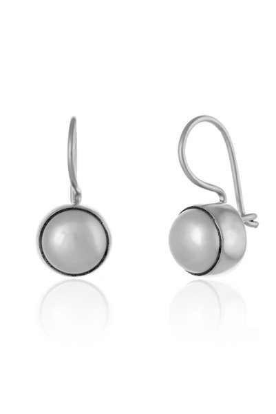 Sonis Silver Cercei din argint 925 rodiat cu sidef, sidef - 2.3 cm, 6.53 g