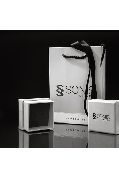 Sonis Silver Pandantiv din argint 925 rodiat - 1.3 cm, 1.5 g