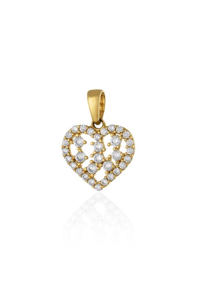 Sonis Silver Pandantiv din aur 585 / 14K cu cubic zirconia, transparentă