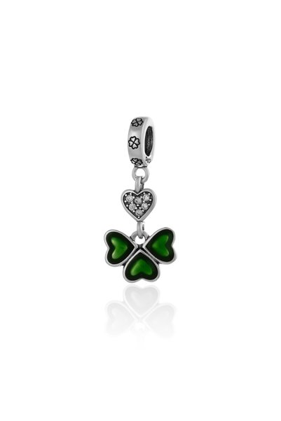 Sonis Silver Talisman din argint 925 rodiat cu cubic zirconia și email, trans...