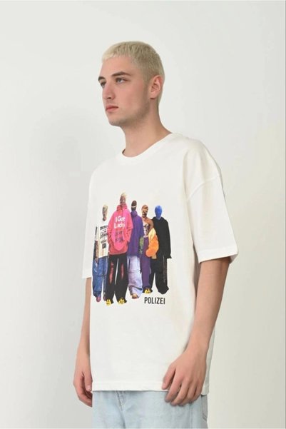 Marche Bien Marchè Bien Men's Printed T-Shirt Short Sleeve Crew Neck Comfort ...
