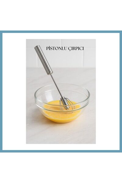 Generic Brand Piston Metal Whisk 30 cm Mbt06