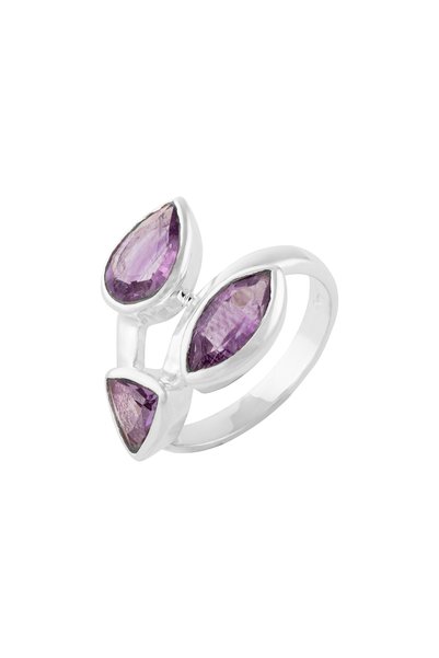 Sonis Silver Inel din argint 925 cu zirconia fațetată, mov