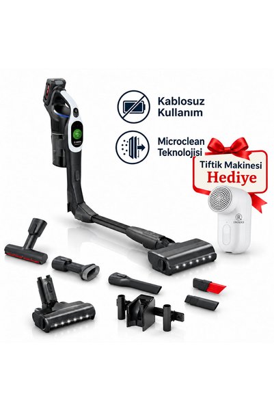 Bosch Unlimited 10 Şarjlı Dikey Süpürge Tiftik Makinesi hediye(Onerous)
