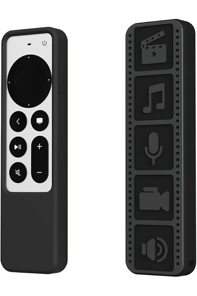 HASTHIP غطاء سيليكون لجهاز التحكم عن بعد لـ Apple TV 4K، غطاء حماية من السيلي...