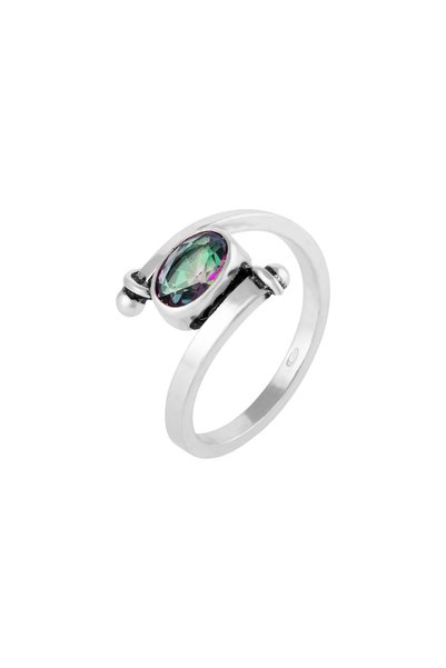 Sonis Silver Inel din argint 925 rodiat cu mistic topaz