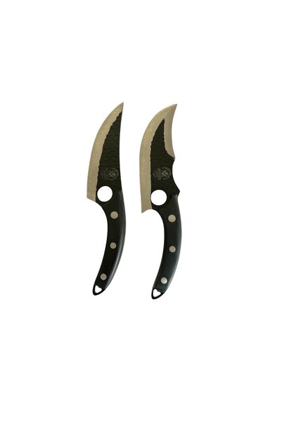 OEM Set de 2 cuțite profesionale de măcelărie, mâner ergonomic din lemn, oțel...