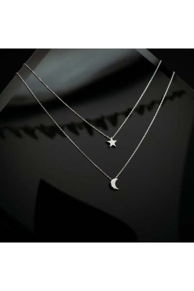 Sonis Silver Lanț dublu din argint 925 rodiat - 45 cm, 2.51 g