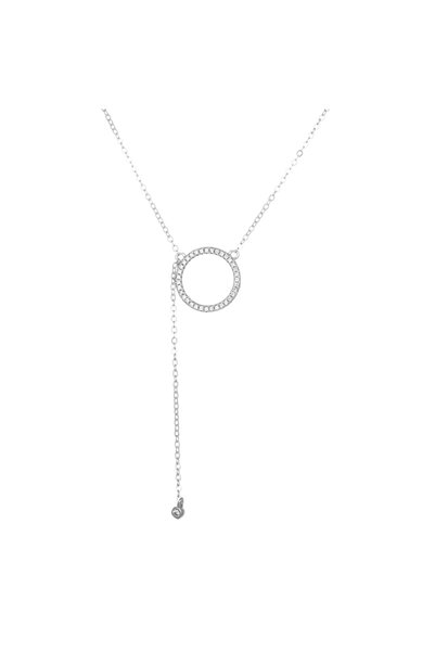 Sonis Silver Lanț din argint 925 rodiat cu cubic zirconia, transparentă