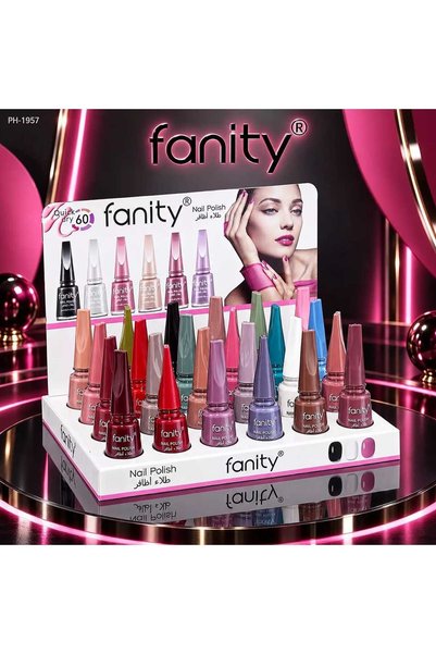 FANIT Shiny Manicure Set 24 Colors Vanity