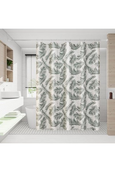 GENERAL Shower Curtain,180W x 200H cm, Waterproof & Mold-resistant for Home B...