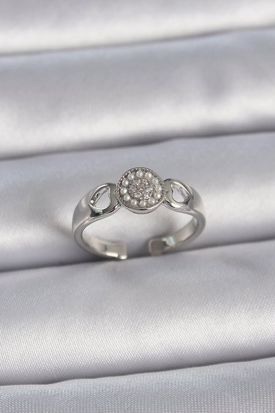 Angel Of Life Brass Silver Color Zircon Stone Pearl Heart Engraving Detail Ad...