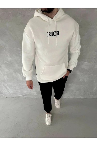 Marche Bien Marchè Bien Men's Hooded Sweatshirt with Kangaroo Pocket, 3 Threa...