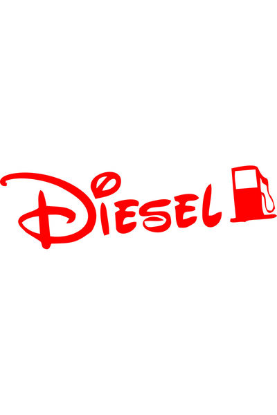 Birim Matbaa Diesel Tank Cover Auto Sticker (20X6Cm)