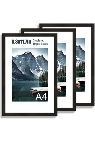 U-HOOME إطار صور U HOOME مقاس 8.3×11.7 بوصة A4، إطارات للشهادات والملصقات وال...