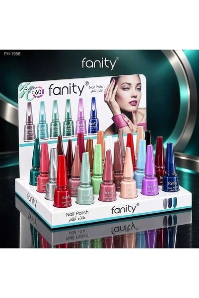 FANIT Shiny Manicure Set 24 Colors Vanity