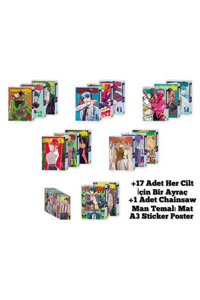 Gerekli Şeyler Yayıncılık Chainsaw Man 1-2-3-4-5..-13-14-15-16-17. Ciltler Şö...