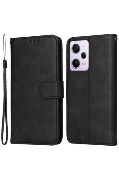 OEM Θήκη Πορτοφόλι με Βάση για Redmi Note 12 Pro 5G / Poco X5 Pro 5G, Μαύρη