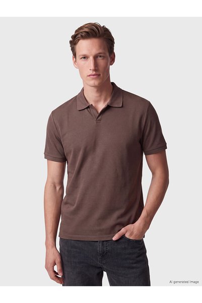 LC Waikiki Vizyon New Season Plum Polo Collar Men's T-Shirt