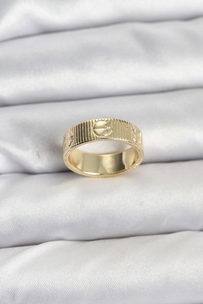 Angel Of Life Gold Color Model Women's Ring