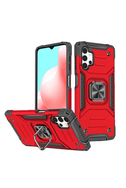 OEM Υβριδική Θήκη Samsung Galaxy A32 5G με Μεταλλικό Δαχτυλίδι Στήριξης - Κόκ...