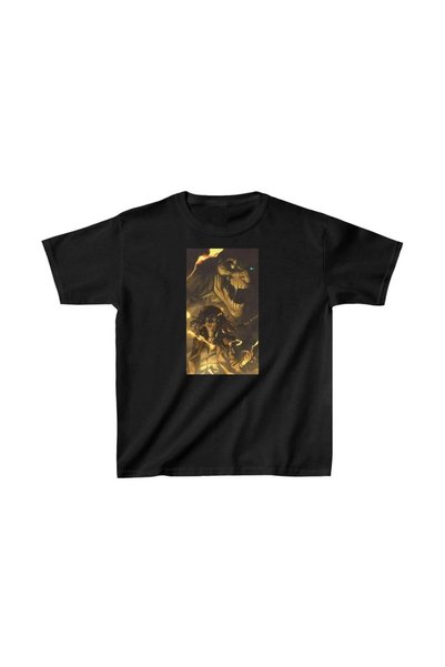 Marche Bien Unisex Kids Printed T-Shirt - Black