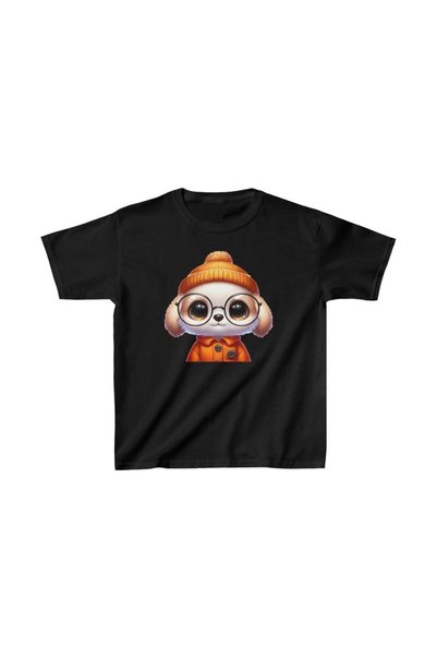Marche Bien Unisex Kids Printed T-Shirt - Black