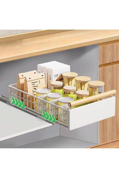 Generic Brand Sliding Kitchen Drawers, Pull Out Shelves with Handles, Foldabl...