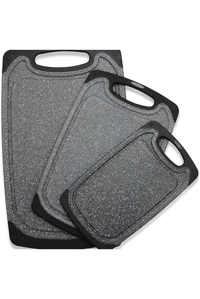 Generic Brand Set de 3 tocătoare, ustensile de bucătărie, tocătoare din plast...