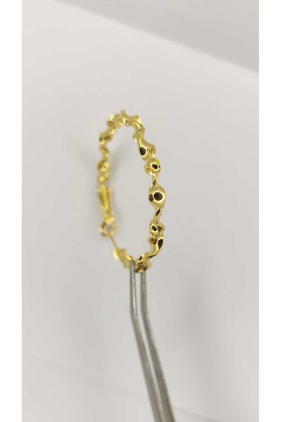ÖZÇTAKI Steel Gold Hoop Earrings Vip Design Women's Earrings Non Tarnish Antiallergic Women's Jewelry