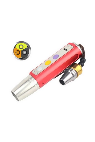 Bluejw 3LED White Yellow 365nm UV Blacklight Flashlight Stainless Steel LED G...