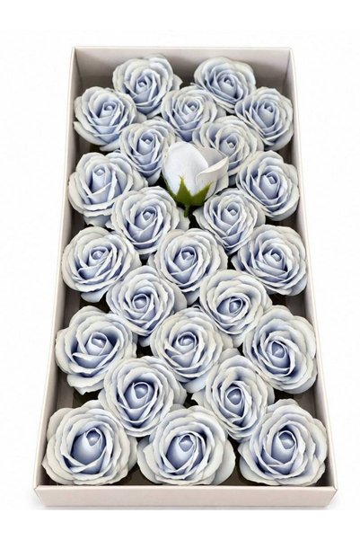 OEM Soap Roses 8 cm Ice Blue