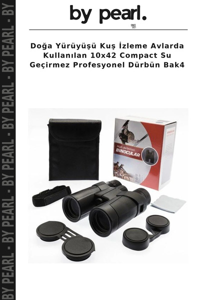 By Pearl Doğa Yürüyüşü Kuş İzleme Avlarda Kullanılan 10x42 Compact Su Geçirmez Profesyonel Dürbün Bak4