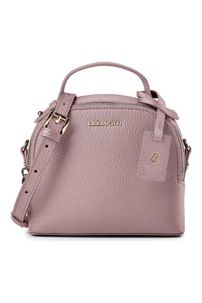 Lazarotti Kožená crossbody kabelka Bologna, koža, 17 cm