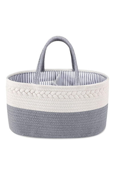 Generic Brand Diaper Storage Box, Portable Bag, Grey