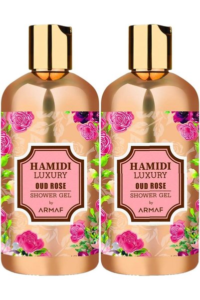 Hamidi Luxury Oud Rose Shower Gel 500ml x 2 | Ultra Moisturizing | Feel Soft,...