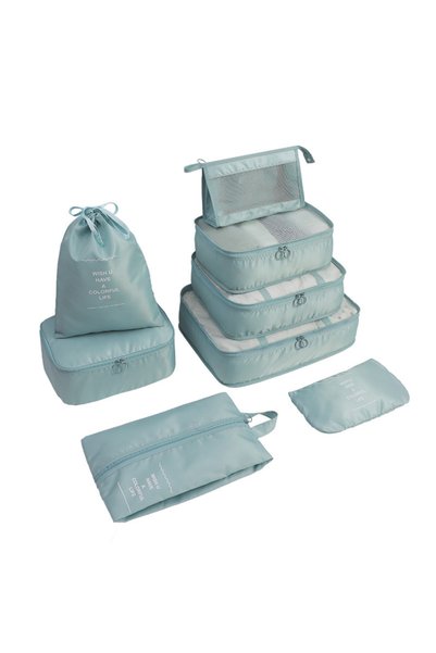 Generic Brand Set de 8 piese pentru organizare, genți de călătorie, pentru ha...