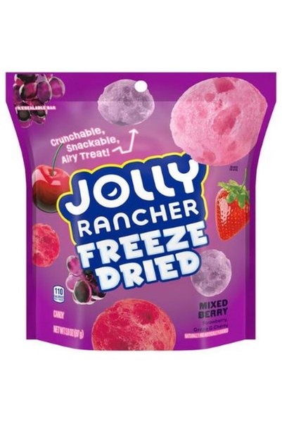 Jolly Rancher Freeze Dried Mixed Berry Flavored Candy Bag, 3.1 oz