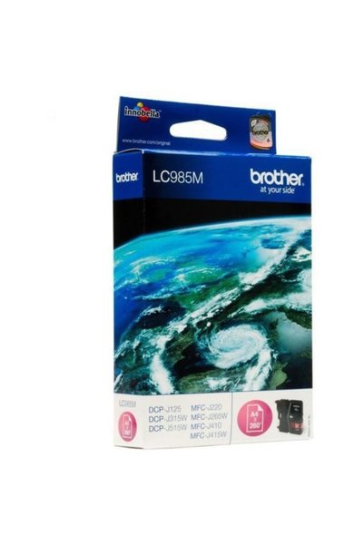Brother Cerneala LC985M magenta | 260pgs | DCPJ125/J315w/J515w/J220/J265w/J410J4